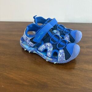 Dream Pairs Blue and Purple Kids Outdoor Sandals